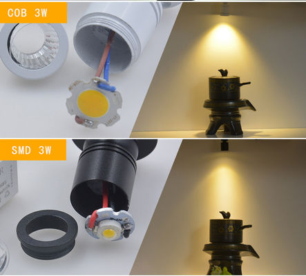 সামঞ্জস্যযোগ্য বিম এঙ্গেল 3W LED মিনি স্পট লাইট