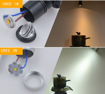 90lm/w 3W নিয়মিত COB LED ক্যাবিনেট স্পট লাইট