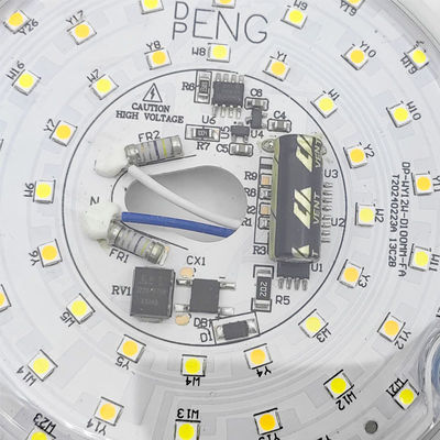 Dia100mm গোলাকার পিসিবি বোর্ড 12W 15W এসি 110V 120V 230V 3.93' সিলিং ফ্লাশ লাইটের জন্য রেট্রোফিট লাইট কিট সিলিং ফ্যান লাইট প্রতিস্থাপন প্যানেল PCB 18W 3000K 6000K 1800LM 120V CRI90 ডিমমাবল
