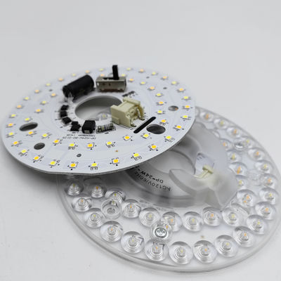 Dia125mm 4.9 ইঞ্চি 24W LED সিলিং ফ্যান লাইট রিট্রোফিট কিট সিলিং লাইট প্রতিস্থাপন কিট 5CCT 3000K 3500K 4000K 5000K 6000K নিয়মিত 12W 18W 24W সুইচ, 2800LM 120V ETL 2 4 ওয়াট