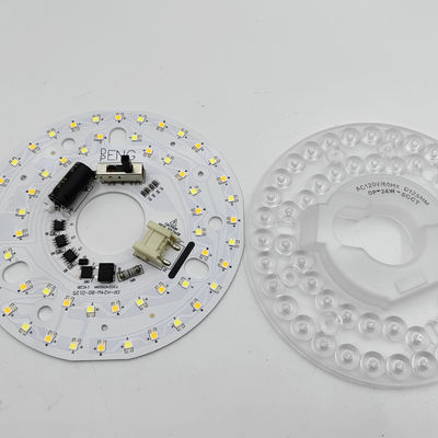 Dia125mm 4.9 ইঞ্চি 24W LED সিলিং ফ্যান লাইট রিট্রোফিট কিট সিলিং লাইট প্রতিস্থাপন কিট 5CCT 3000K 3500K 4000K 5000K 6000K নিয়মিত 12W 18W 24W সুইচ, 2800LM 120V ETL 2 4 ওয়াট