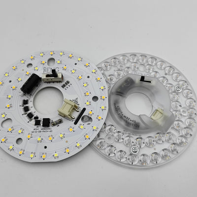 Dia125mm 4.9 ইঞ্চি 24W LED সিলিং ফ্যান লাইট রিট্রোফিট কিট সিলিং লাইট প্রতিস্থাপন কিট 5CCT 3000K 3500K 4000K 5000K 6000K নিয়মিত 12W 18W 24W সুইচ, 2800LM 120V ETL 2 4 ওয়াট