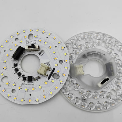 Dia125mm 4.9 ইঞ্চি 24W LED সিলিং ফ্যান লাইট রিট্রোফিট কিট সিলিং লাইট প্রতিস্থাপন কিট 5CCT 3000K 3500K 4000K 5000K 6000K নিয়মিত 12W 18W 24W সুইচ, 2800LM 120V ETL 2 4 ওয়াট
