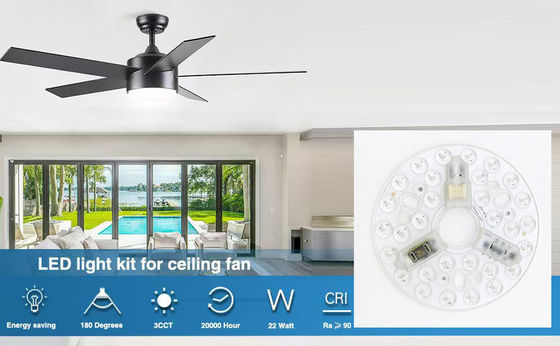 ERP রোশ এলইডি মডিউল 5CCT 12W/18W/24W ডিআইপি সুইচ সিলিং লাইট ফ্যান উইচ পাওয়ার সহ এলইডি মডিউল প্রতিস্থাপন করে