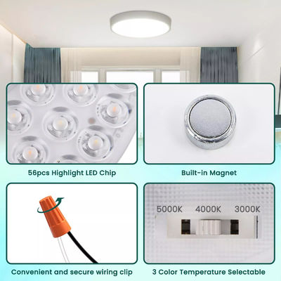 5CCT 18W/24W ডিআইপি সুইচ সিলিং লাইট ফ্যান উইচ পাওয়ার সহ এলইডি মডিউল 120 ভোল্ট সিলিং ফ্যান প্যানেল রিট্রোফিট কিট DOB মডিউল সহ প্রতিস্থাপন করে
