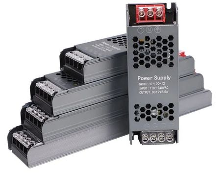 আল্ট্রা পাতলা এবং পাতলা পাওয়ার সাপ্লাই 12V/24V 60W 100W 150W LED ড্রাইভার LED স্ট্রিপ লাইট টিন বক্সের জন্য স্যুইচিং পাওয়ার সাপ্লাই