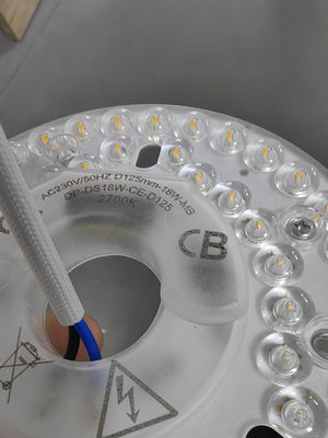 LED সিলিং ফ্যান লাইট প্রতিস্থাপনঃ নতুন পণ্যঃ dia125mm একক রঙ 2700K, সিই ROHS ERP সার্টিফিকেশন অনুমোদিত