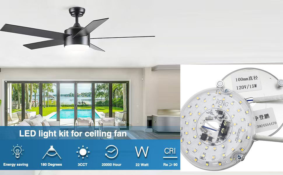 Dia100mm রাউন্ড পিসিবি বোর্ড 12W 15W এসি 110V 120V 230V 3.93' সিলিং ফ্লাশ লাইটের জন্য রেট্রোফিট লাইট কিট সিলিং ফ্যান লাইট প্রতিস্থাপন প্যানেল পিসিবি 15W 90 ডিমমেবল
