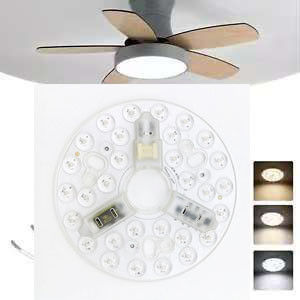 ERP রোশ এলইডি মডিউল 5CCT 12W/18W/24W ডিআইপি সুইচ সিলিং লাইট ফ্যান উইচ পাওয়ার সহ এলইডি মডিউল প্রতিস্থাপন করে